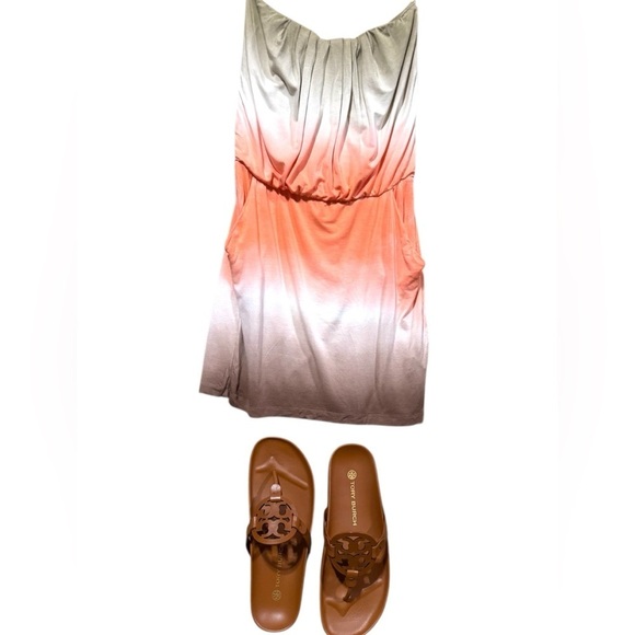 Young, Fabulous, & Broke Sleeveless Tye Die Dress with Pockets Size Small - Picture 2 of 16